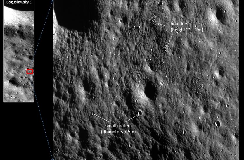 चंद्रयान-2 के आर्बिटर ने ली चंद्रमा के दक्षिणी ध्रुव की तस्वीर