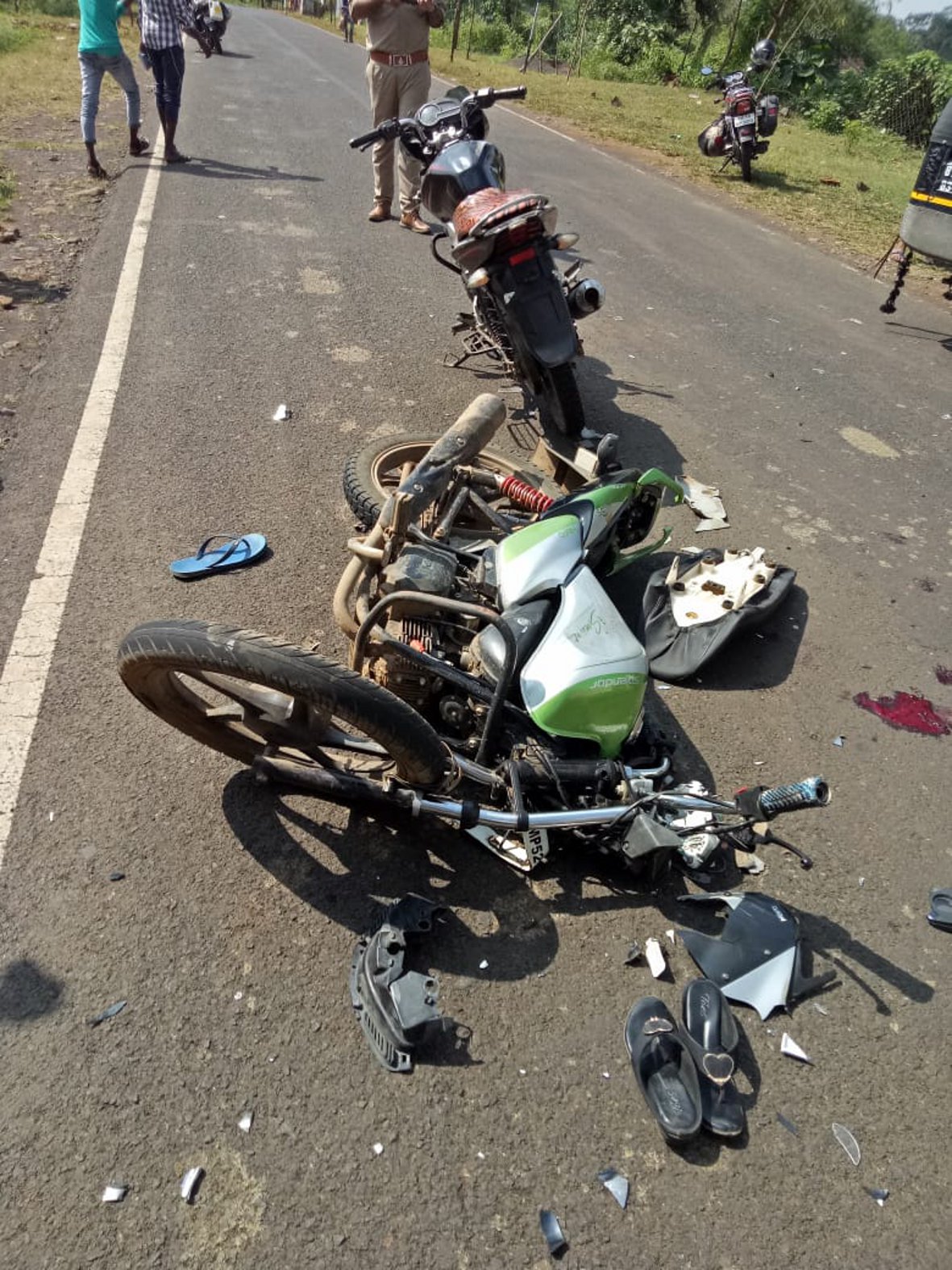 Five injured in motorcycle collision