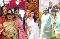 दुर्गा पूजा में पहुंचे काजोल, जया बच्चन सहित ये बड़े स्टार्स, देखें खास तस्वीरें