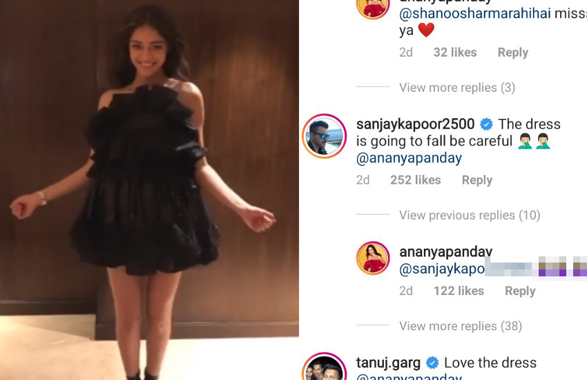 अनन्या के शॉर्ट ड्रेस में वीडियो पर संजय कपूर का कमेंट- ड्रेस गिरने वाली है थोड़ा सावधान रहें, एक्ट्रेस ने दिया ये जवाब