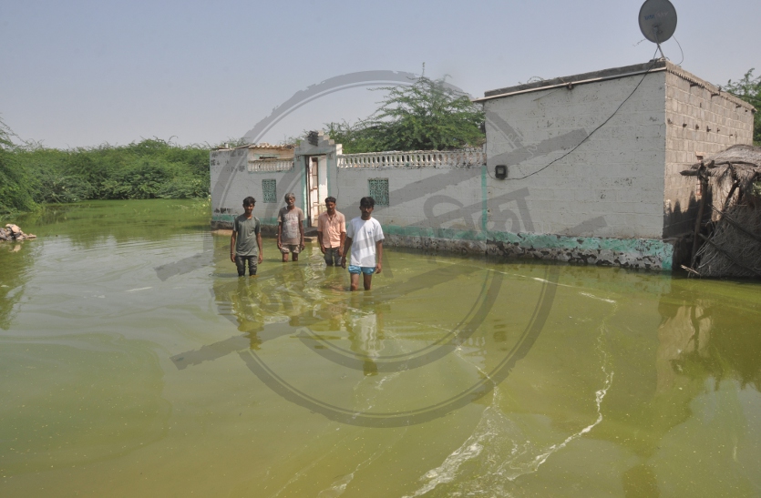 Sewerage water causing trouble, accumulated around homes