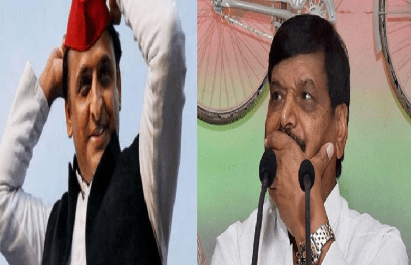 Akhilesh Yadav and shivpal Yadav