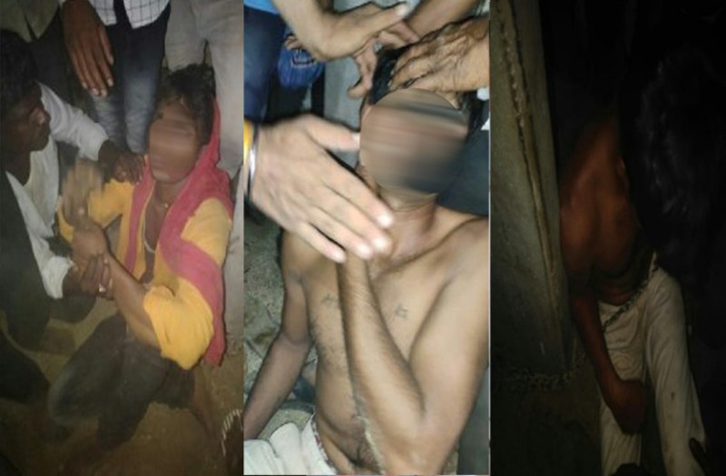 देर रात बाइक पर गुजर रहे तीन युवकों को बच्चा चोर समझ ग्रामीणों ने की जमकर धुनाई, जंजीर से बांधा