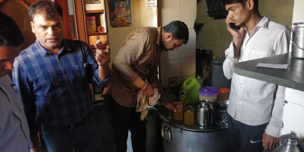 Health department inspected half a dozen shops in bikaner