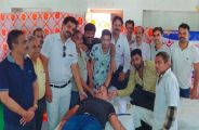111 units of blood donation with the cheers of Maharaja Ajmeed in bhilwara