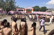 विद्यार्थियों का धरना प्रदर्शन