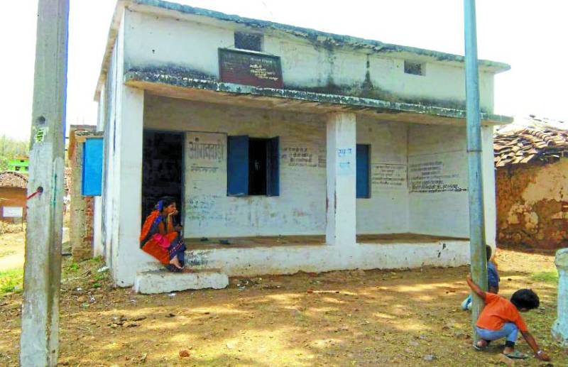 there is Anganwadi center building here but no electricity