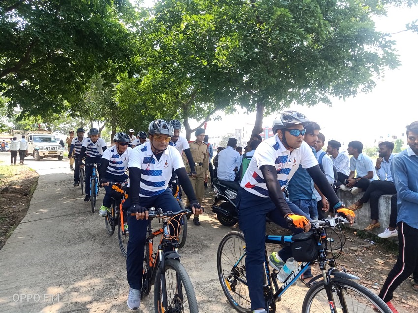 NCC Cadets, College, Army Officer, Cycle Rally, Awareness