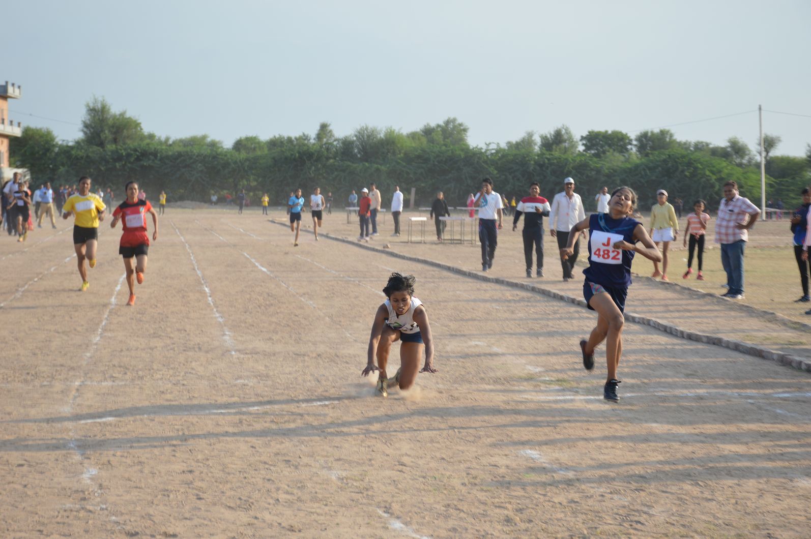 Not a trek, playing field, won gold by practicing in fields