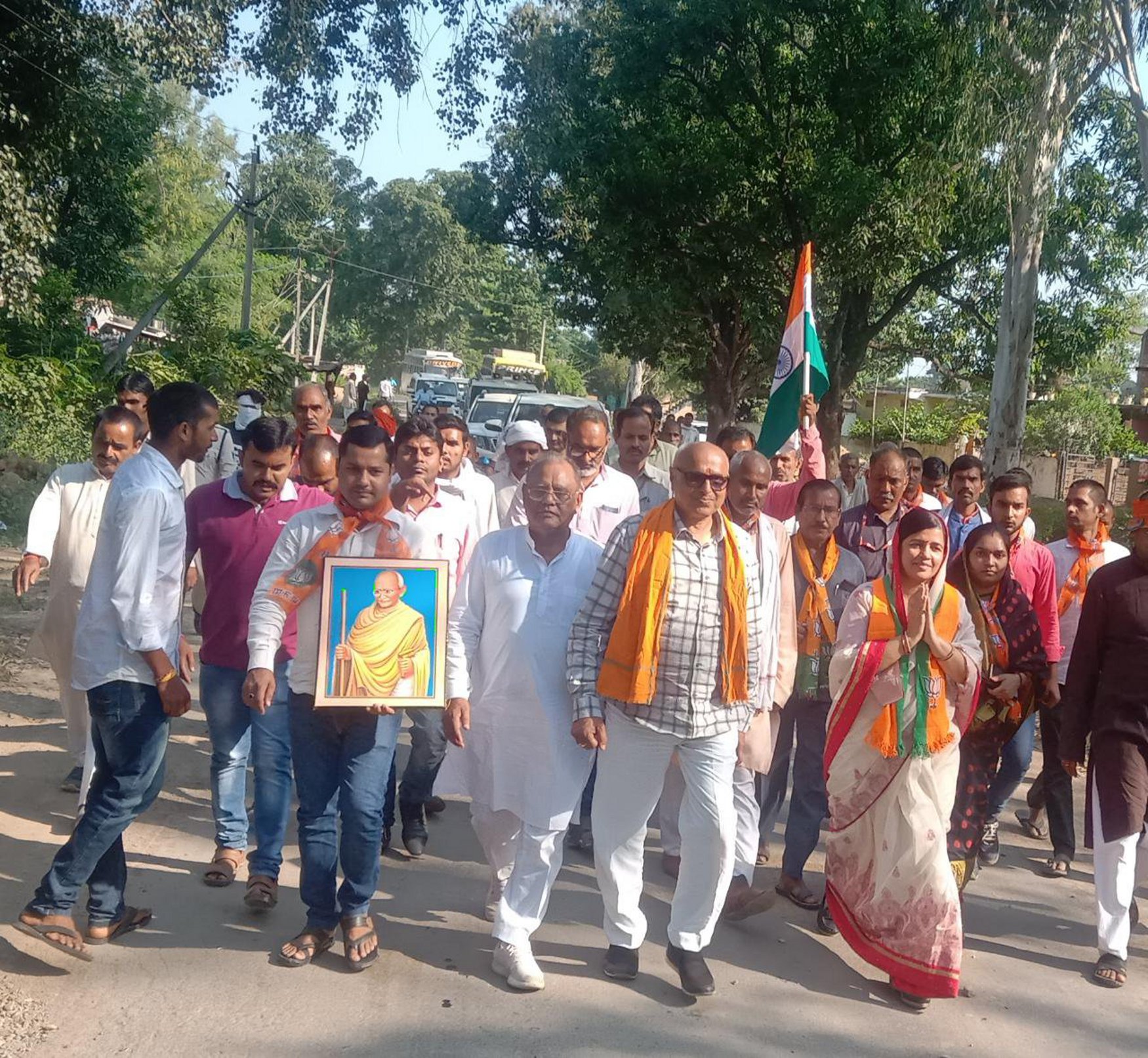 Gandhi Sankalp Yatra launched by BJP in Sihawal Assembly