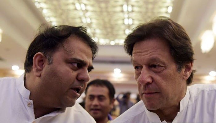 Fawad Chaudhry and Imran Khan