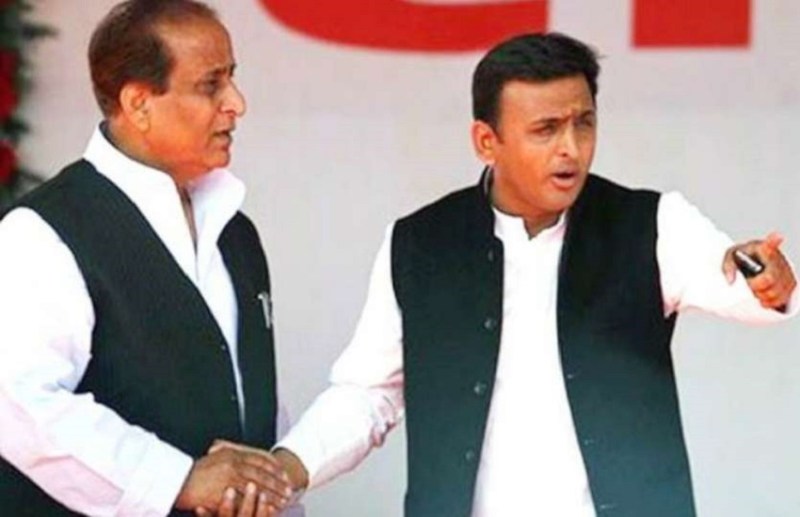 Akhilesh Yadav and Azam Kha