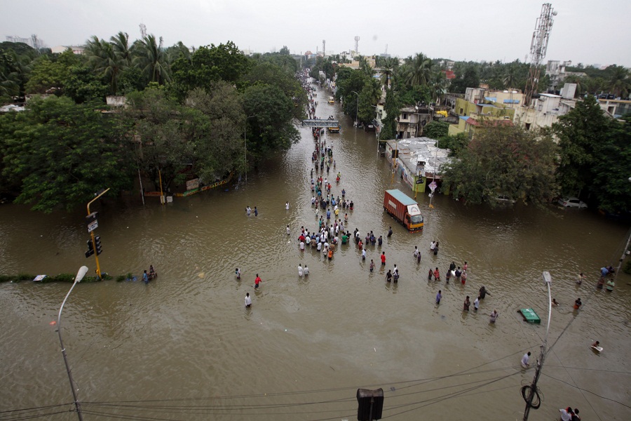 intelligent flood warning system deploy in Chennai