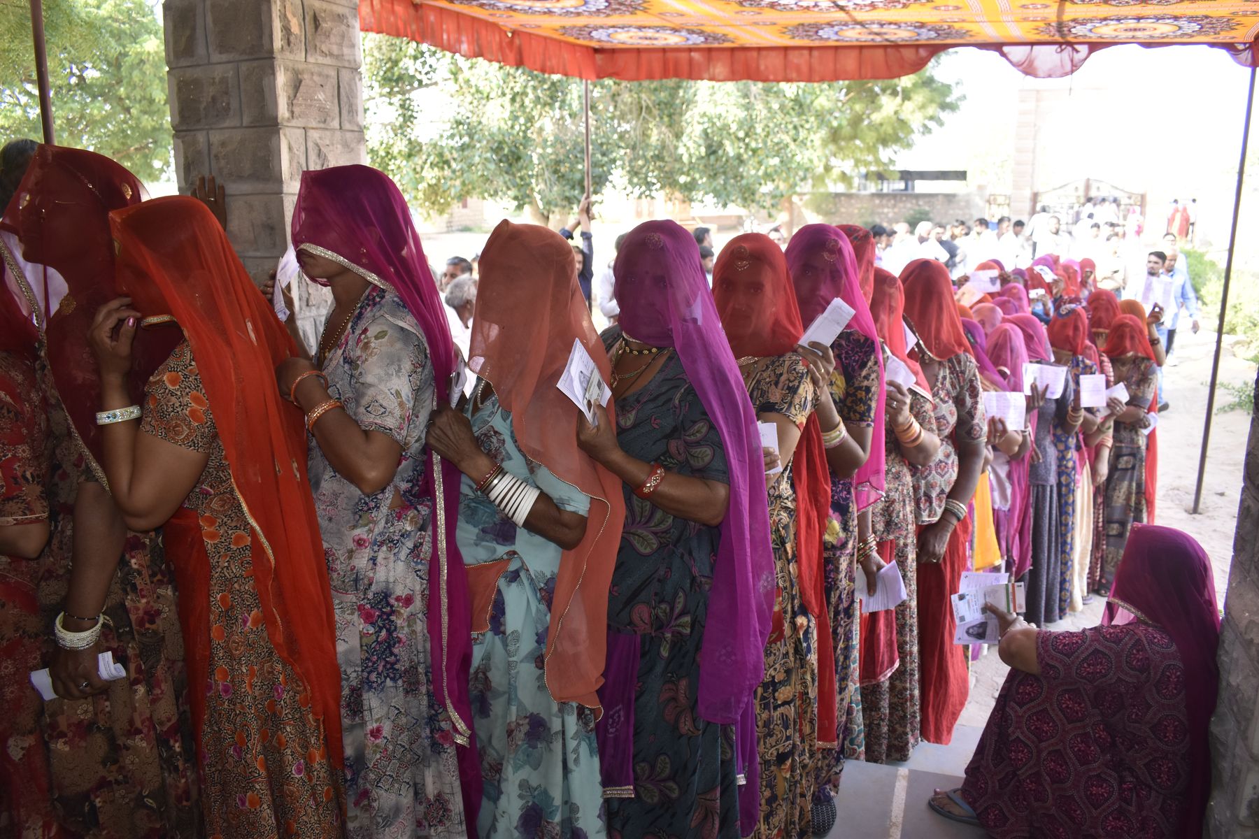 voting in Khinvasar 