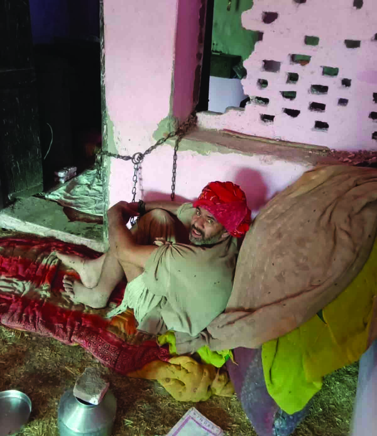 'Prabhu' has been held in beds since 14 years