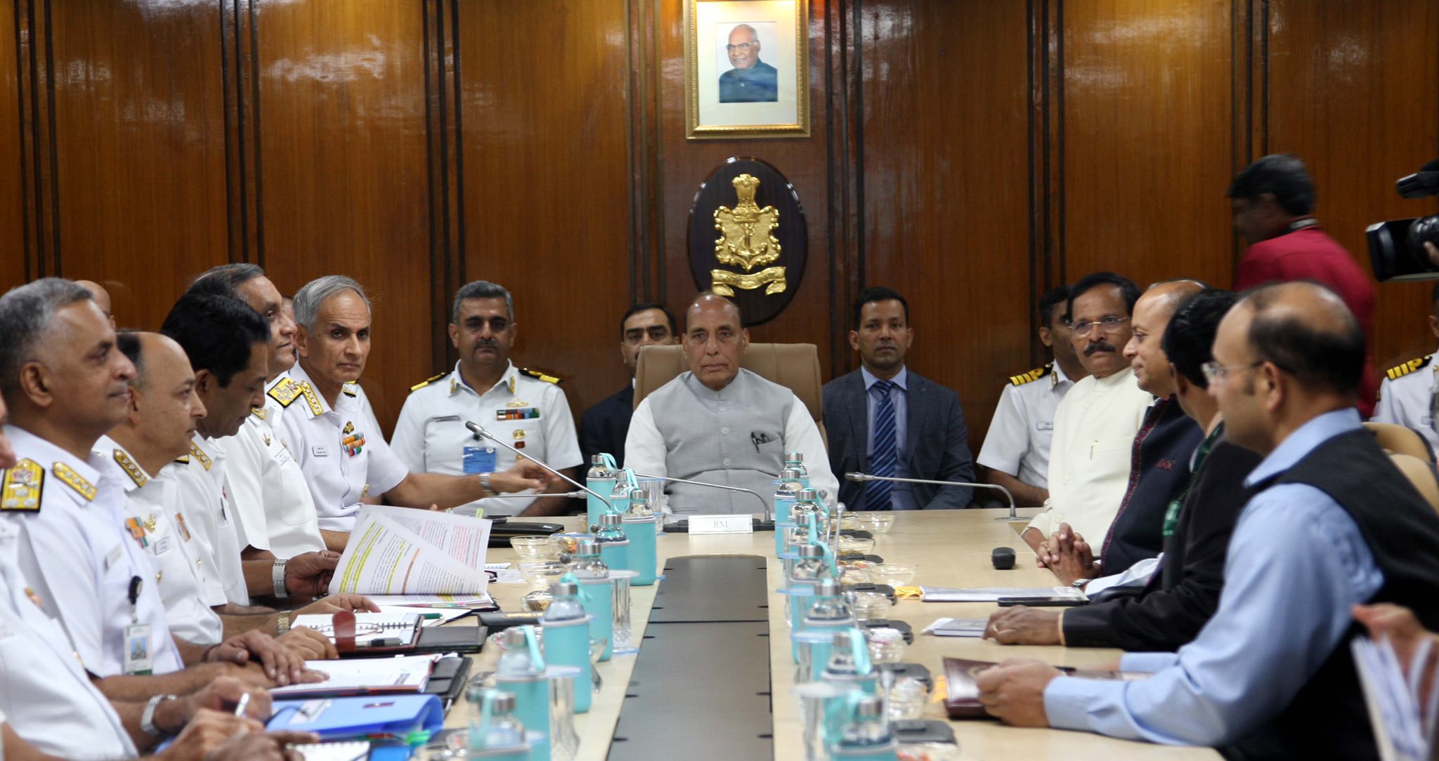 rajnath singh in naval commanders conference 