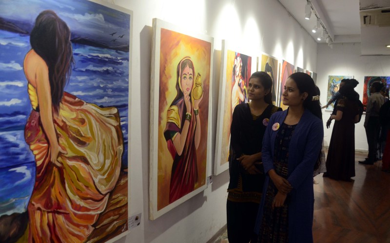 painting exhibition in swaraj bhawan bhopal