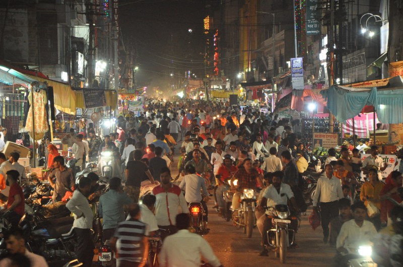 Dhanvarsha in market with Kuber Pooja