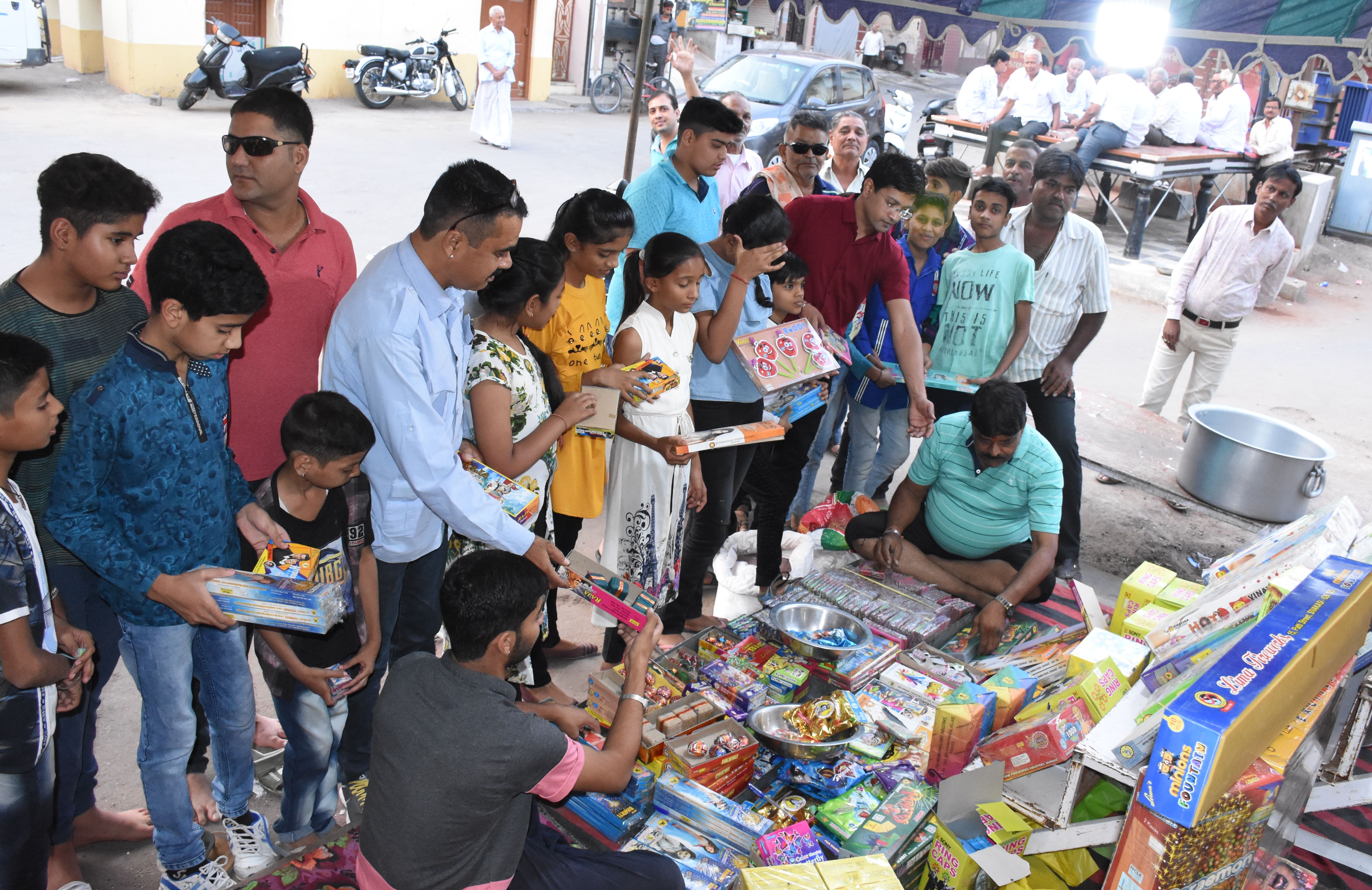 diwali 2019 firecracker market bikaner