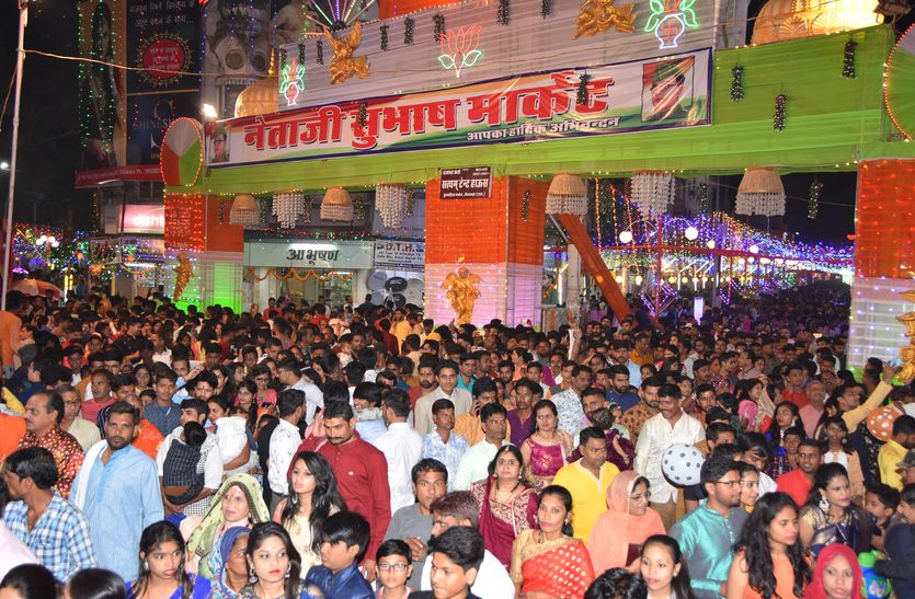 Netaji Subhash Market first in Deepawali decoration in bhilwara