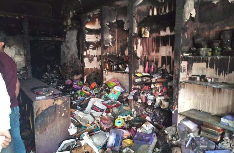दीपावली की रात फैन्सी स्टोर में लगी भीषण आग, लाखों का माल जलकर राख