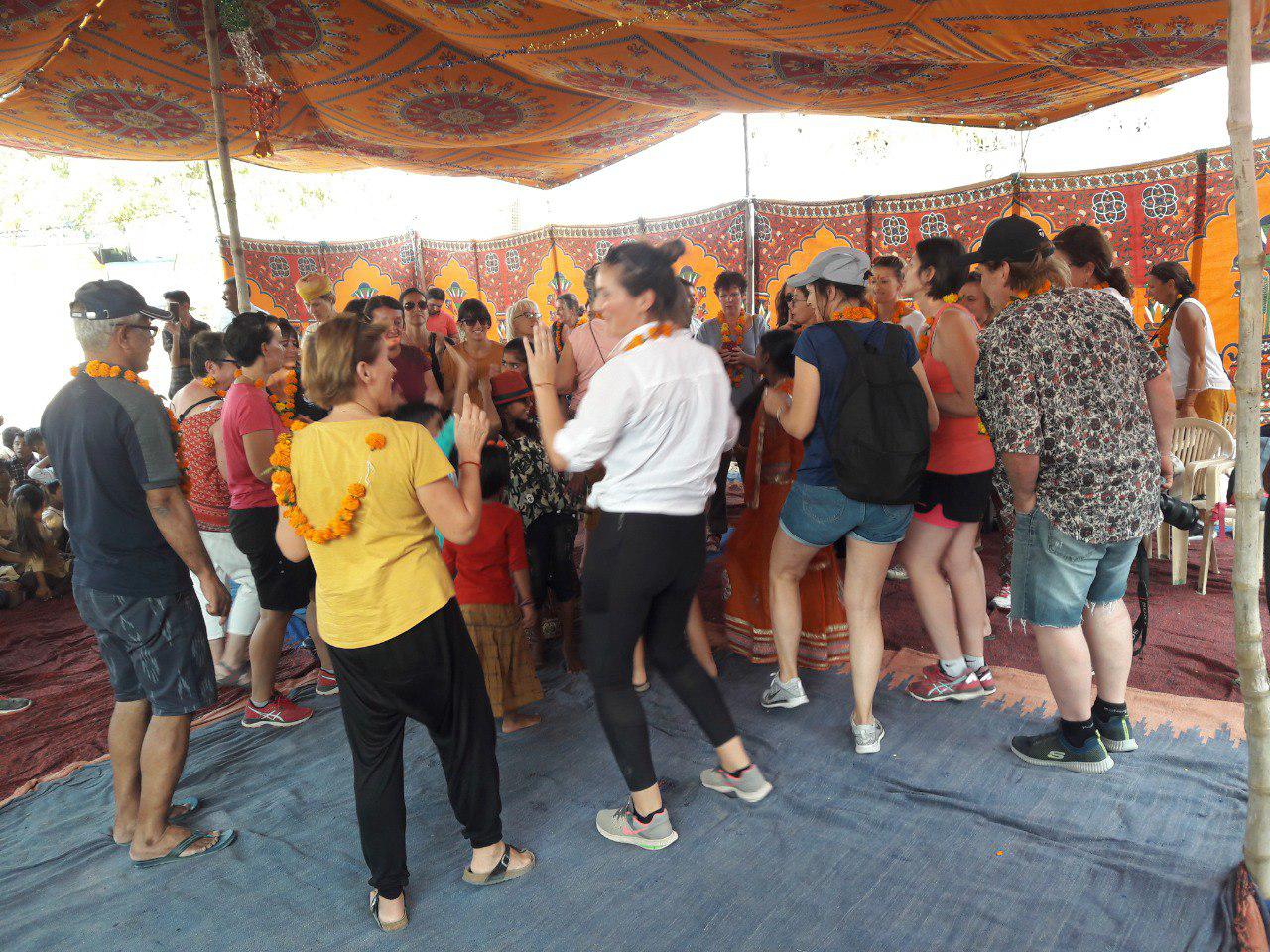 French tourists danced to native tune