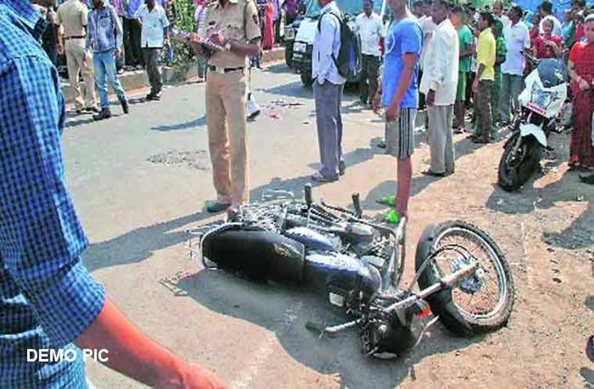 big bike accident 2 killed 3 injured in bharatpur, bike accident