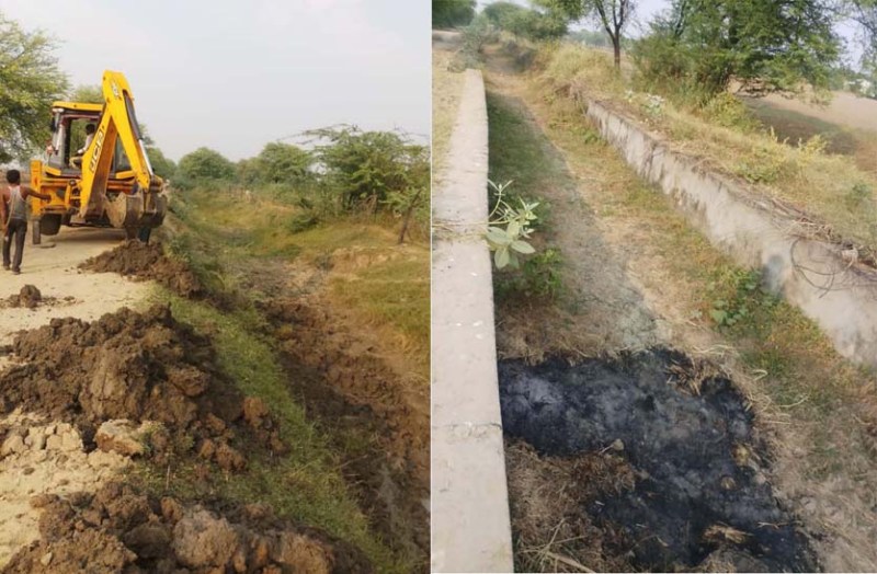 गलवा बांध से सिंचाई के लिए नहरों की मरम्मत एवं सफाई का कार्य हुआ शुरू