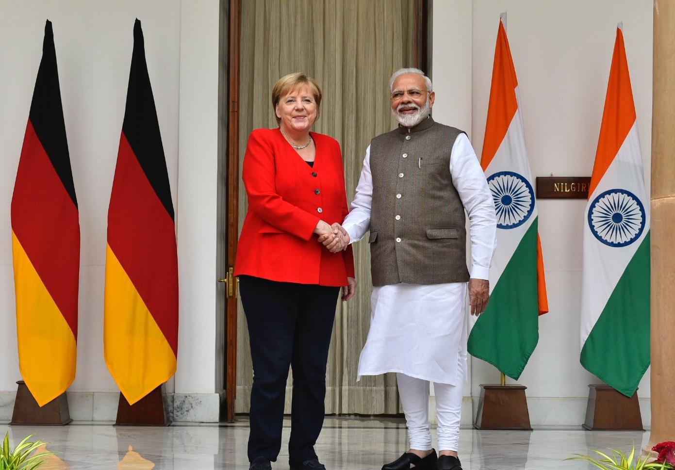 pm modi and angela merkel