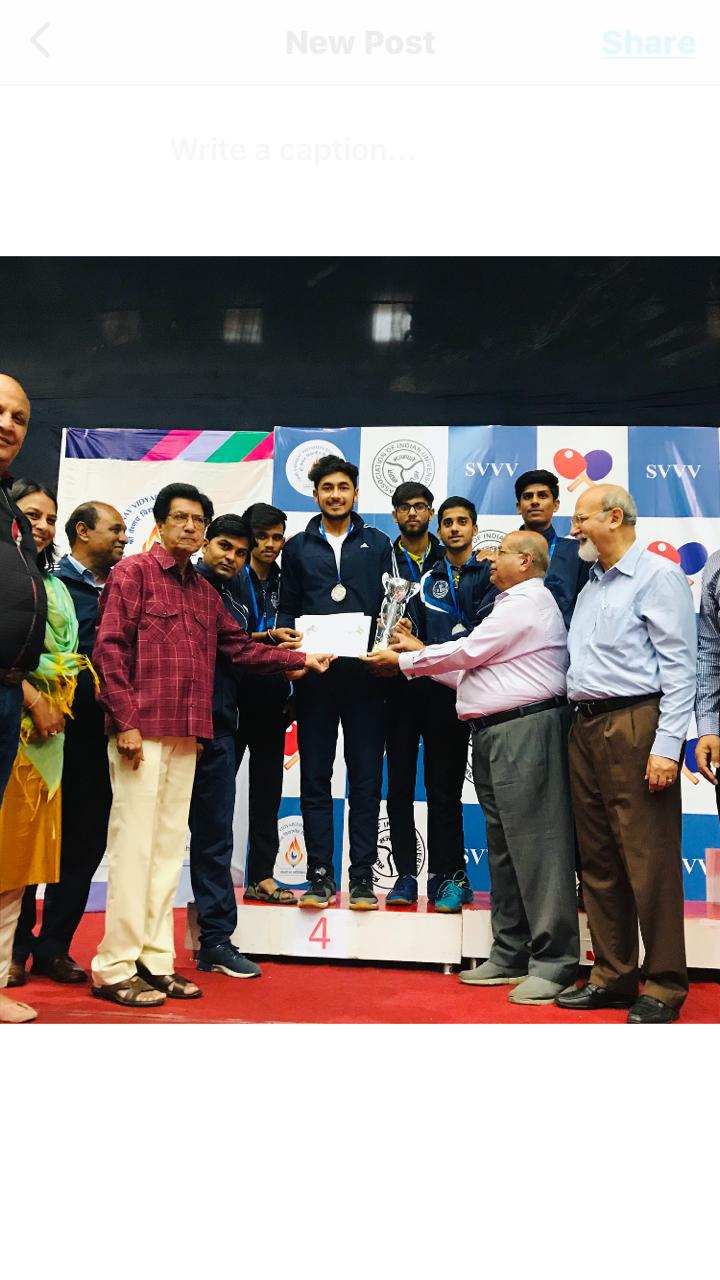 MGSU team secured fourth position in Table tennis competition