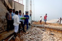 बीसलपुर बांध पर बन रहा है नया कम्प्यूटराइज कन्ट्रोल रुम, अभियंताओं ने निरीक्षण कर संवेदक को दिये दिशा निर्देश