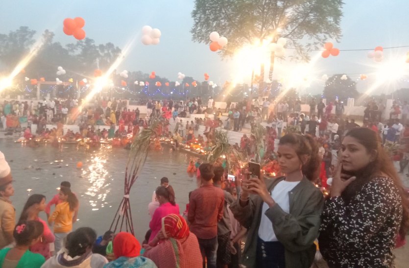 Chhath festival celebrated in Katni