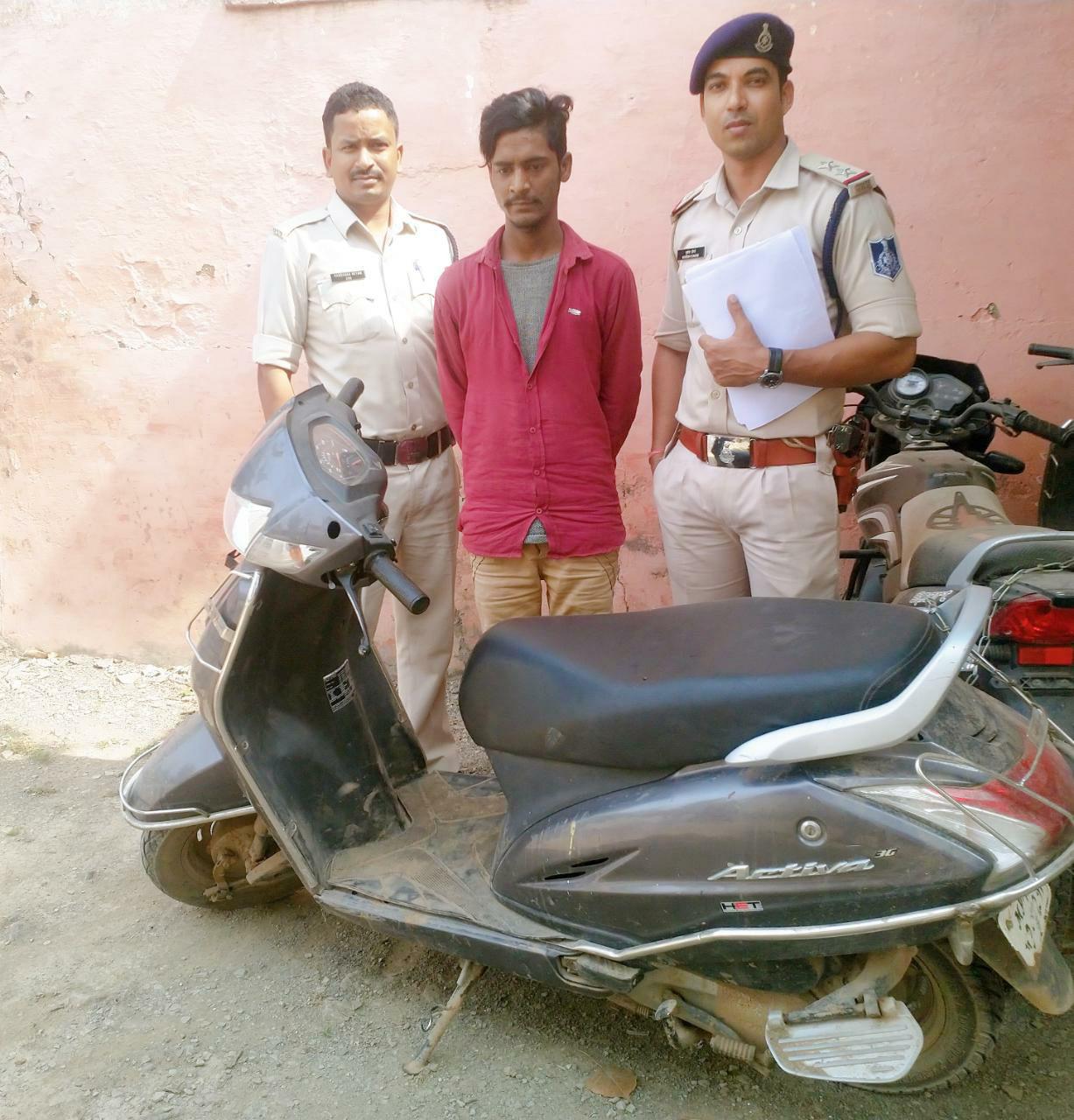 Scooter thief caught in five days