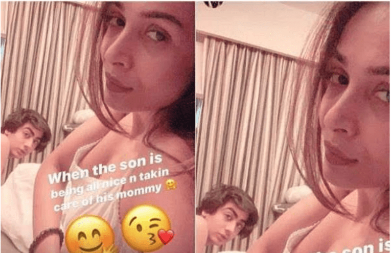 malaika arora in night dress