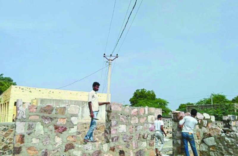 Power lines above classrooms