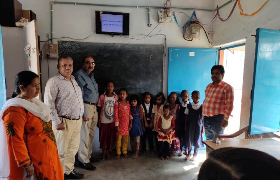 Teacher started smart class by raising funds