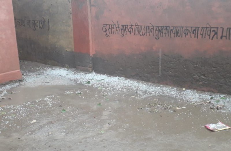 सुबह धूप के बाद फिर बदला मौसम, गजसिंहपुर और रायसिंहनगर में ओले गिरे, जिला मुख्यालय सहित कई जगह वर्षा