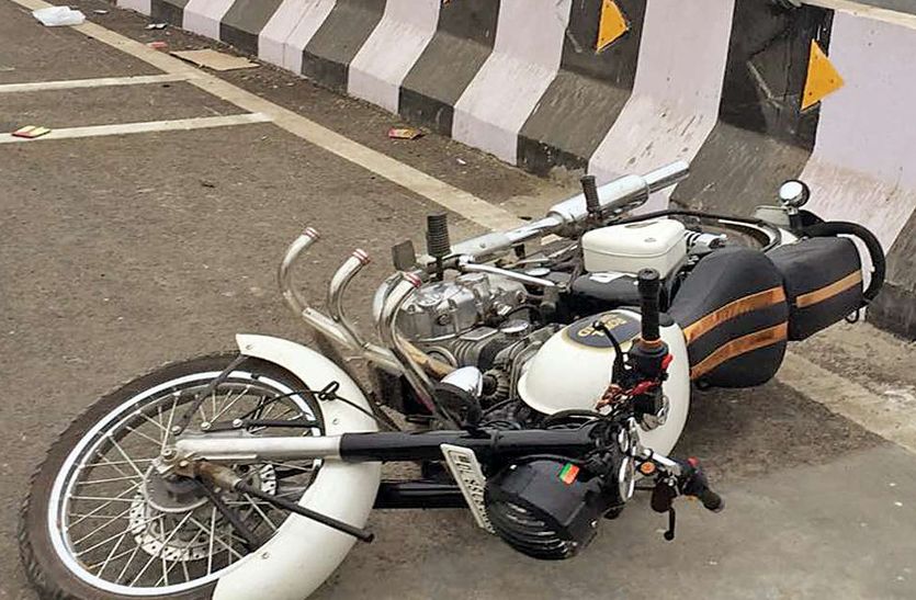 गाय से टकराकर गिरे बाइक सवार किशोर की मौत