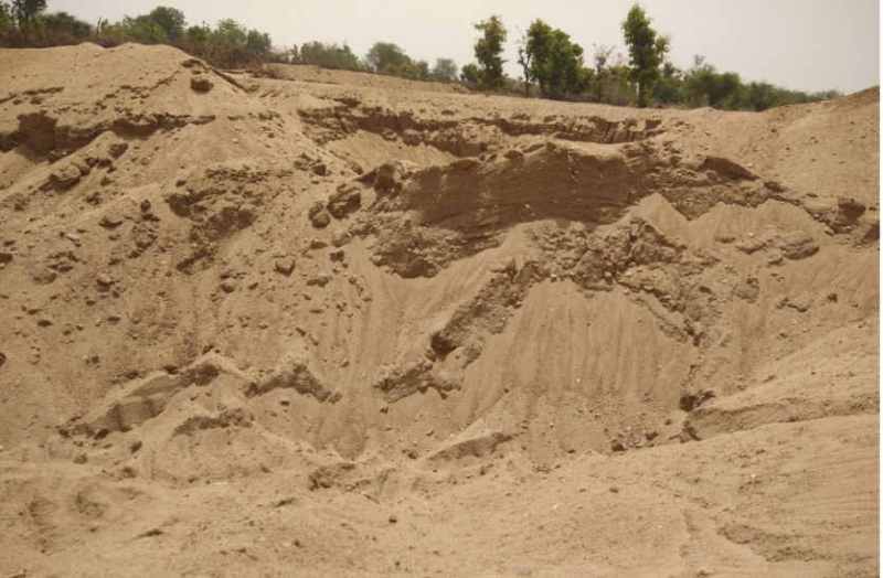 Illegal gravel trade in bhilwara