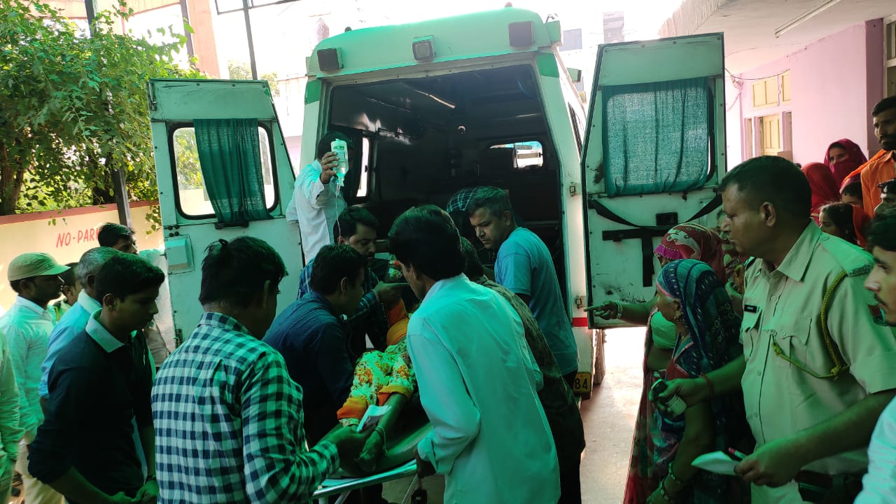 शाहपुरा: सड़क हादसे में तीन घायल, जयपुर रैफर
