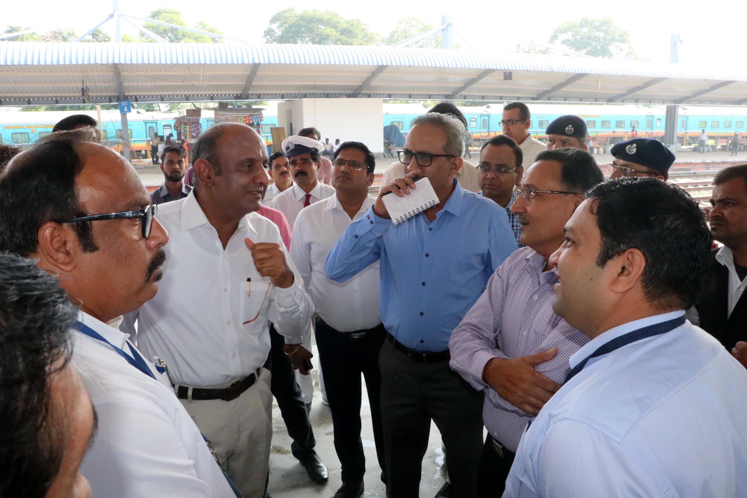 GM of West Central Railway inspects Habibganj railway station