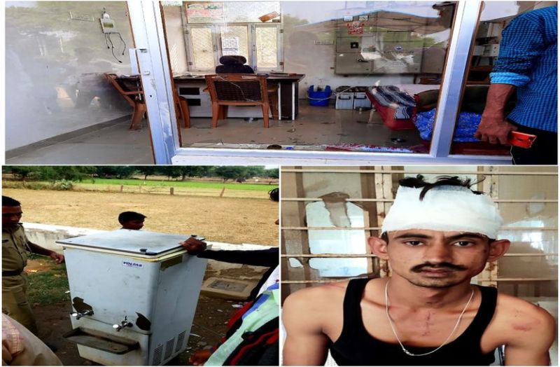 ruckus on petrol pump, break and loot two lakhs