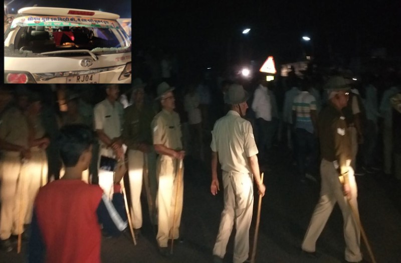 Attack Hanuman Beniwal's vehicles Hanuman Beniwal vs harish chaudhari