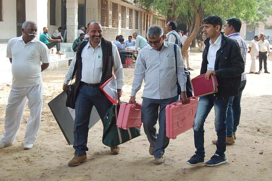 Parties reached polling centers for local bodies elections
