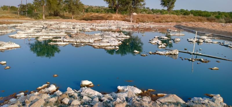 Fertile land wasting with chemical water