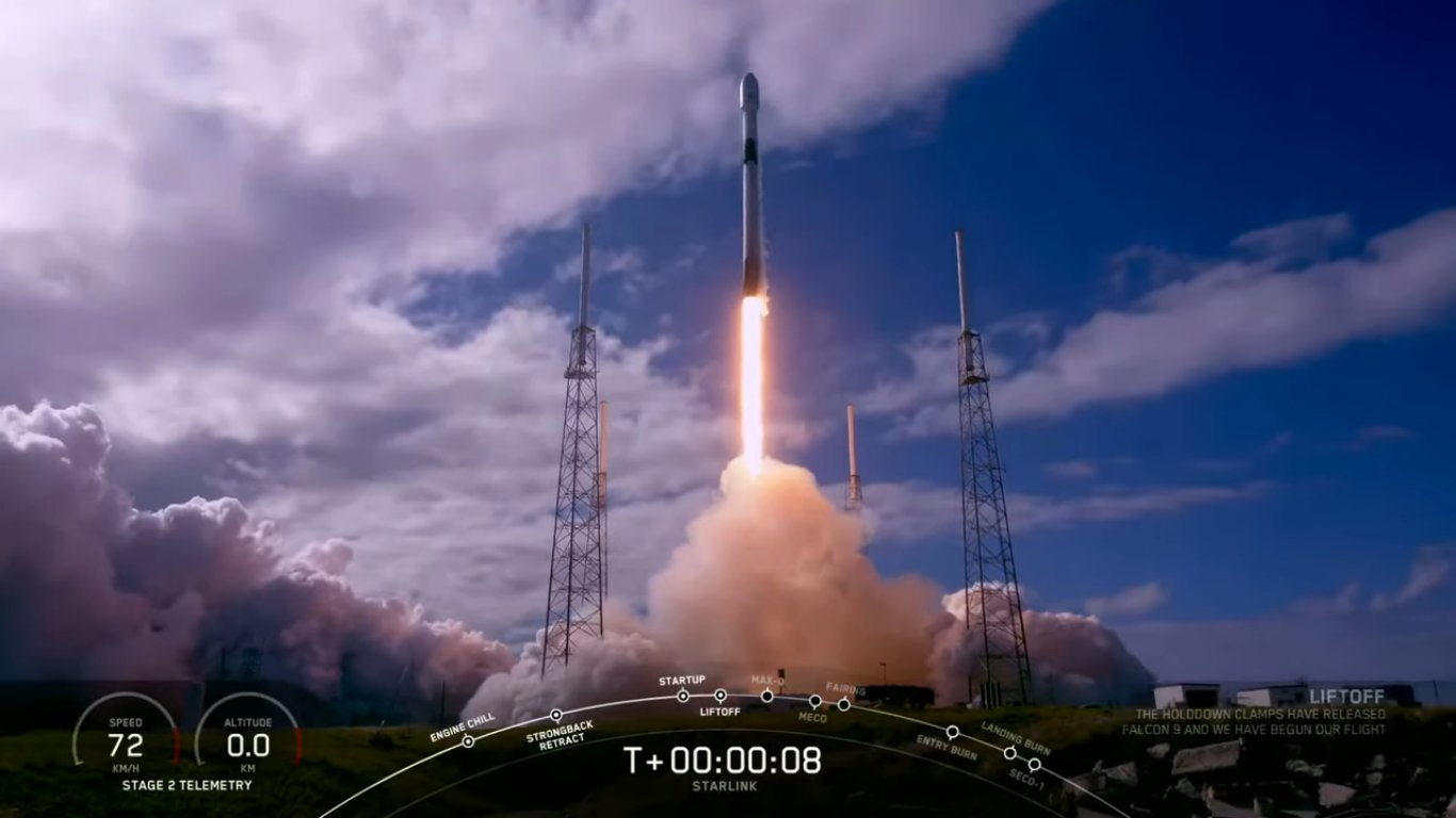 Space X Starlink Satellites Launch