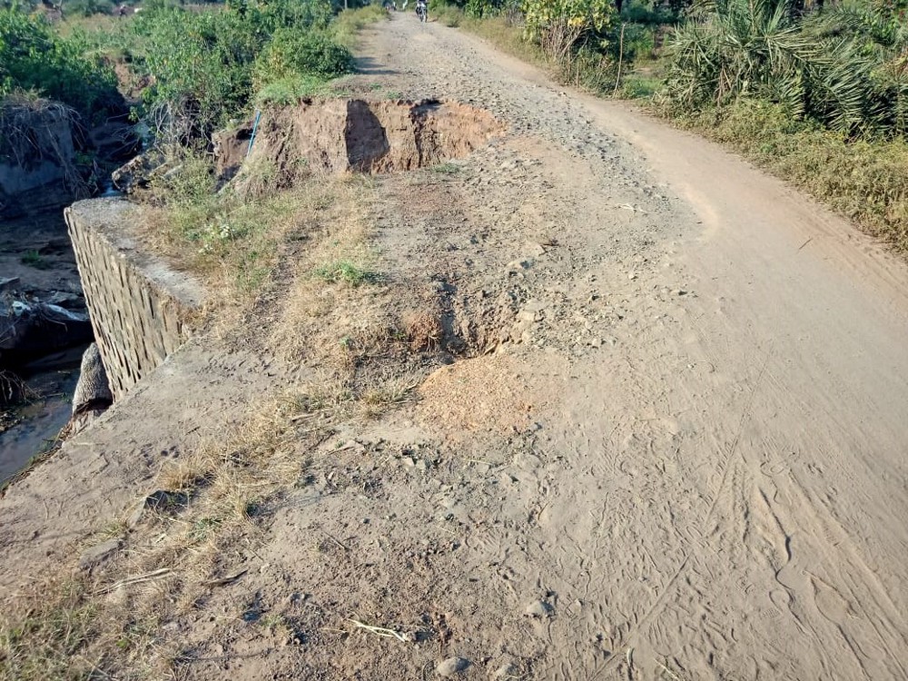 This damaged culvert can cause a big accident