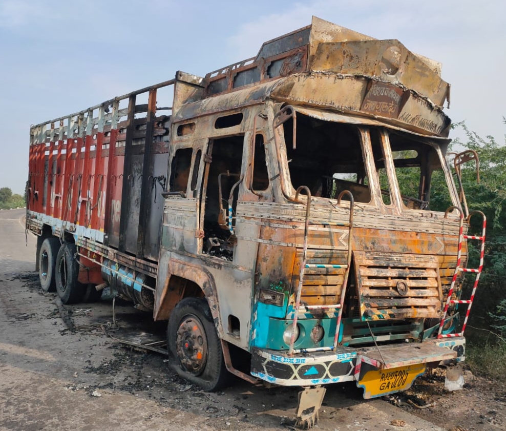 Jodhpur : Truck made fireball