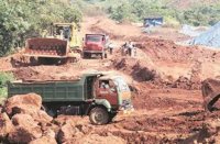 Five vehicles seized while transporting sand illegally