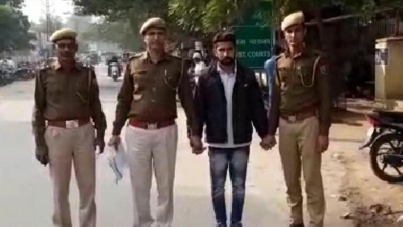 ऩींद में युवती का गला घोटकर हत्या करने का आरोपी जेल भेजा